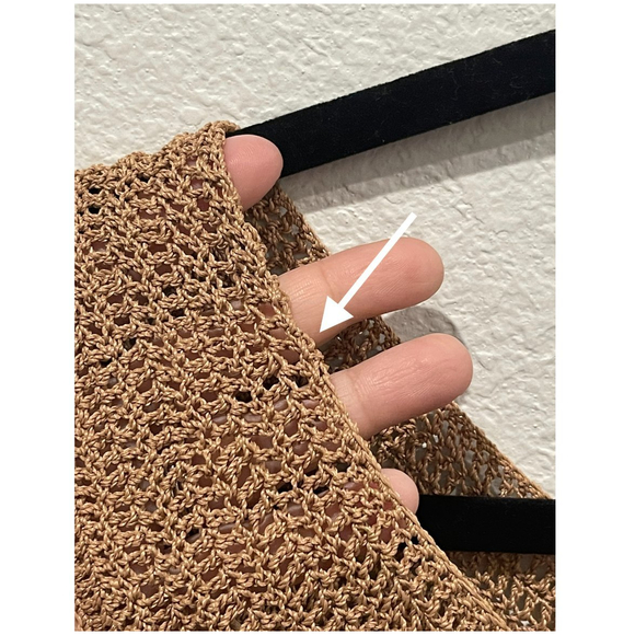 SOFT SURROUNDINGS Tan Sleeveless Crochet Boho Tunic - Picture 4 of 4